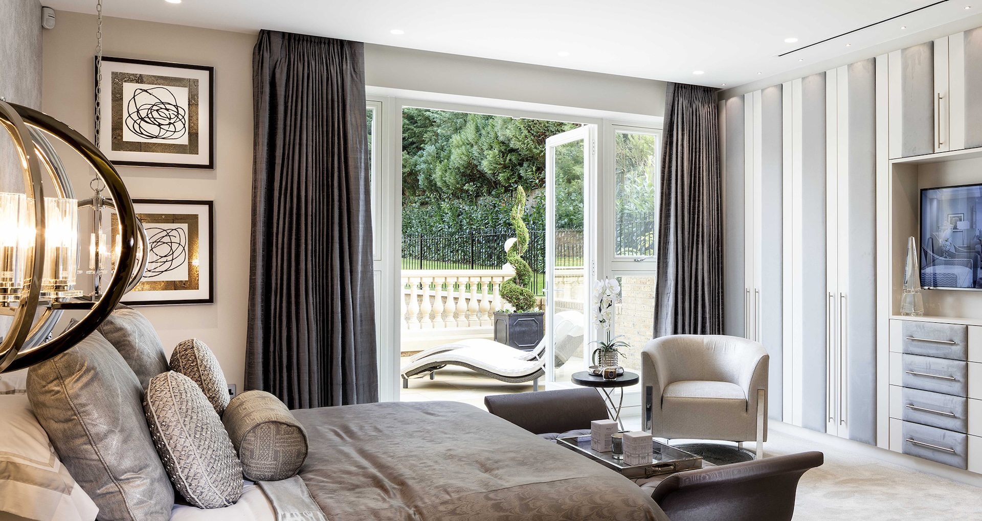 Timber French doors in Melton Mowbray